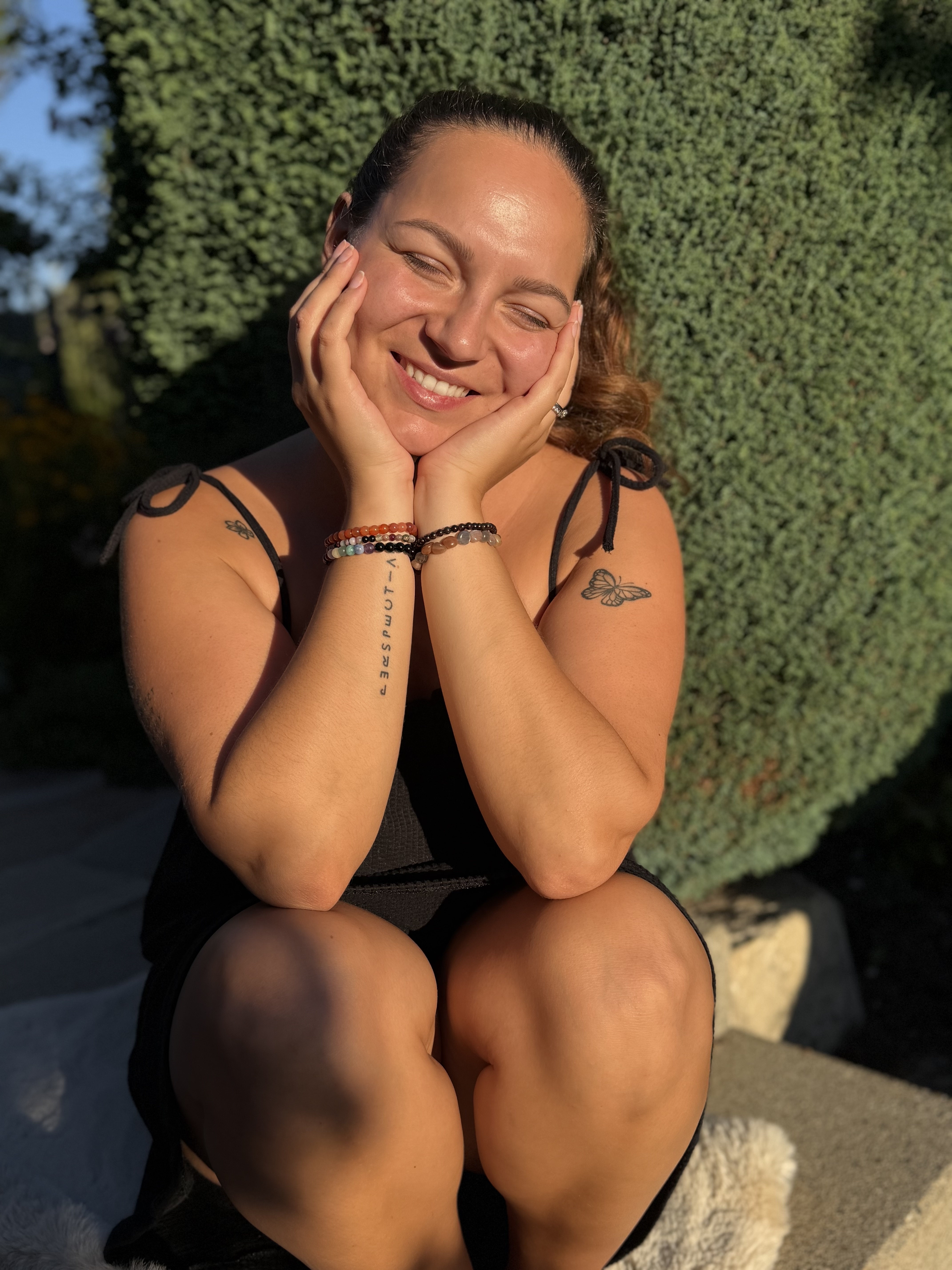 Porträt von Julia im Abendlicht